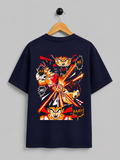 Goku vs Vegeta Battle Oversized T-Shirt