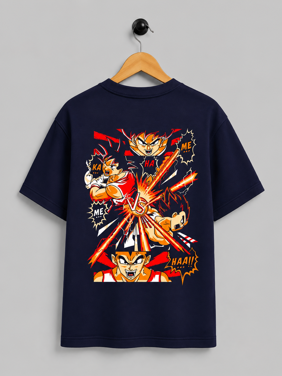 Goku vs Vegeta Battle Oversized T-Shirt