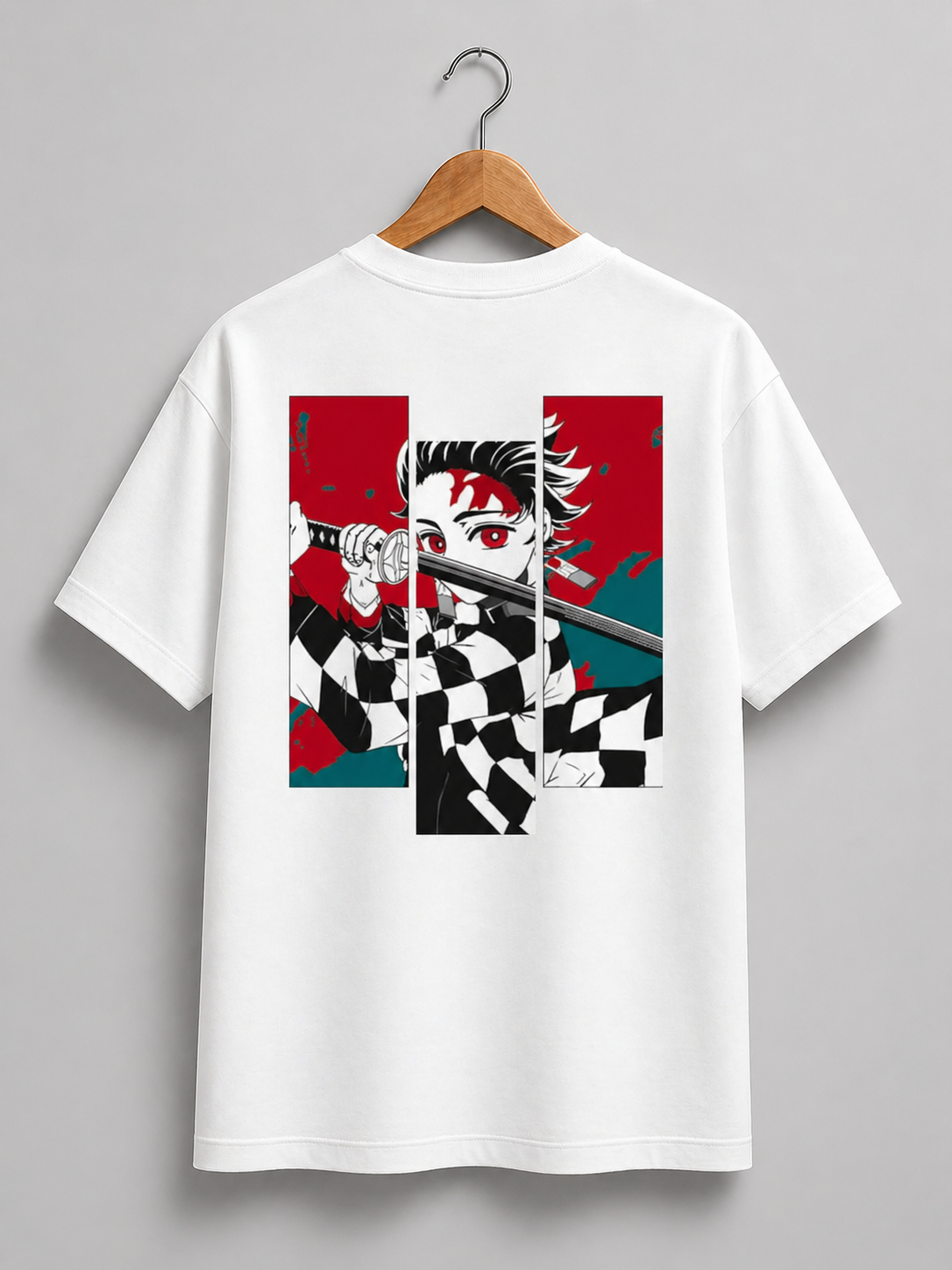 Tanjiro Split Panel Graphic Tee