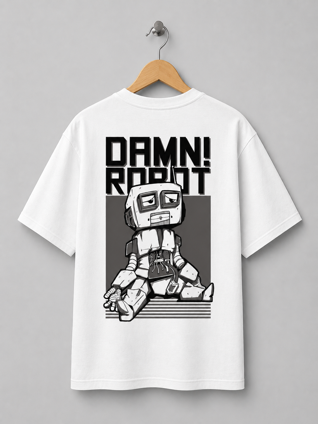 Damn Robot – Vintage Robot Graphic T-Shirt