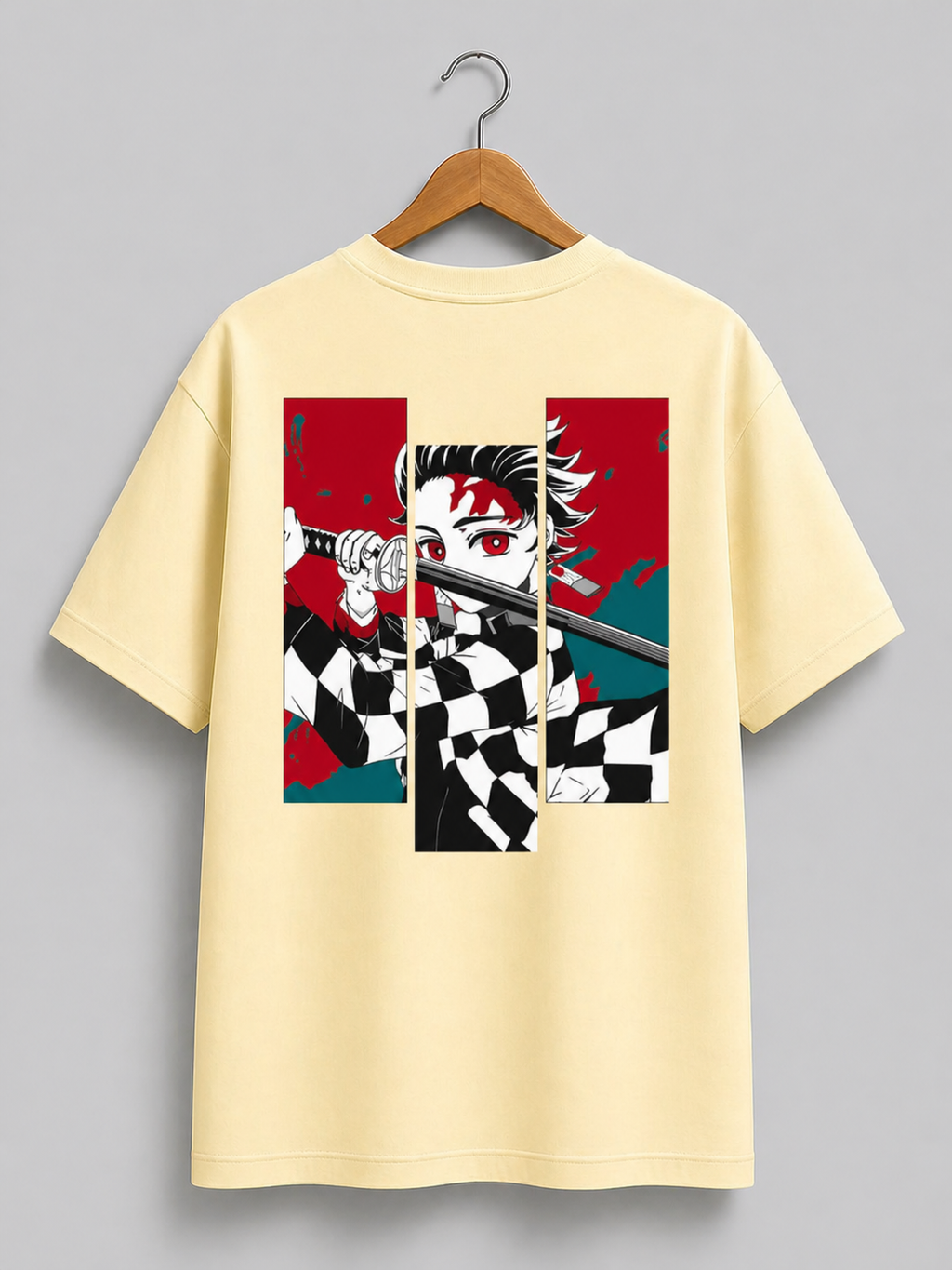 Tanjiro Split Panel Graphic Tee