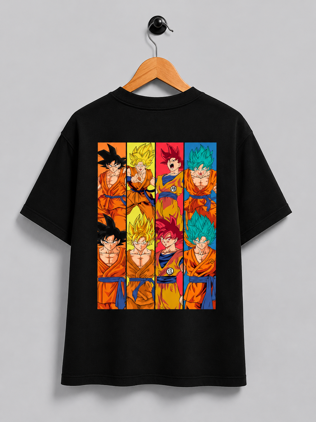 Goku Evolution Forms Oversized T-Shirt