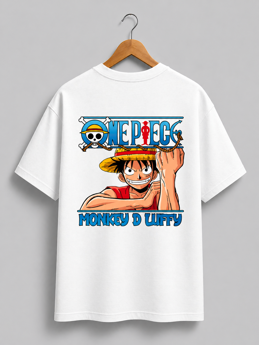 Luffy Back Print Tee – One Piece