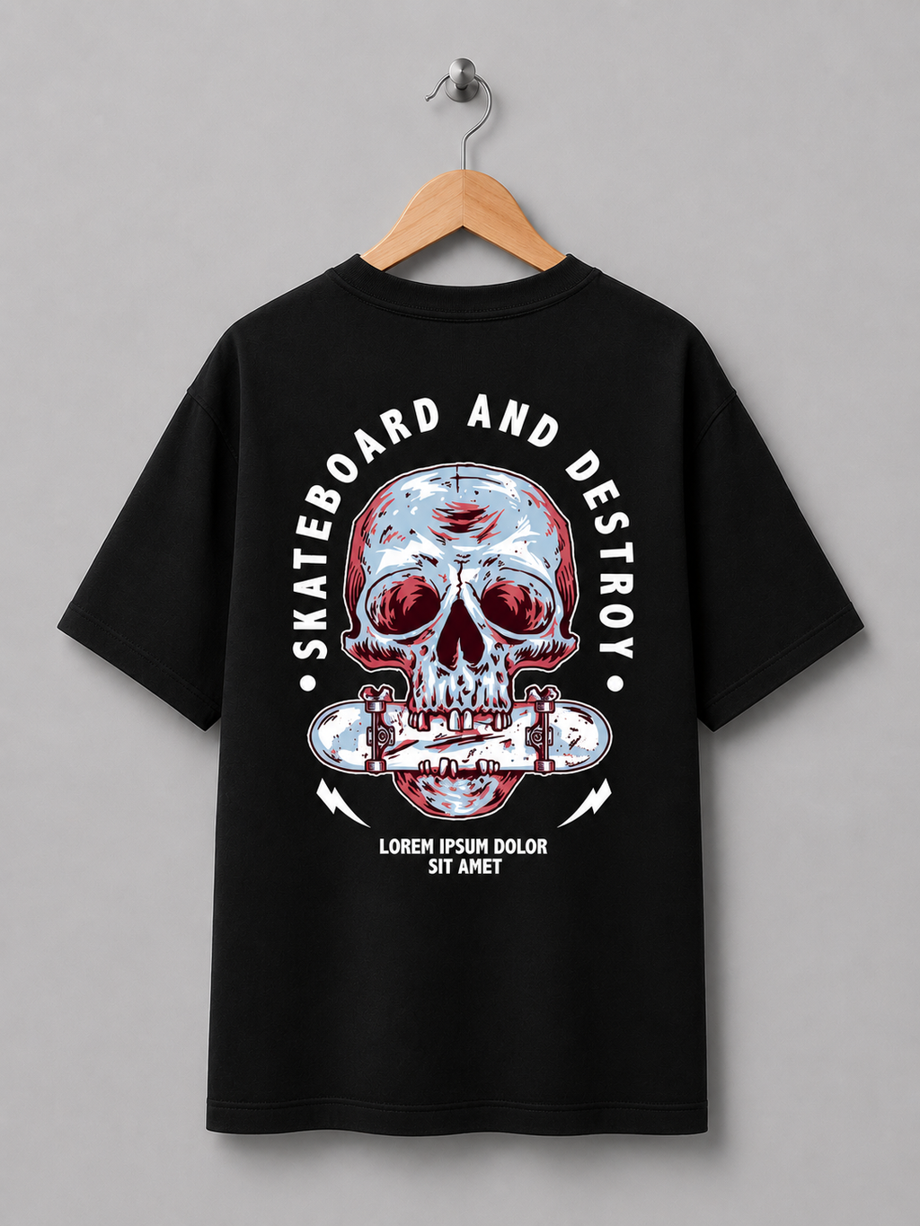 Skateboard & Destroy – Skull Skate Graphic Tee