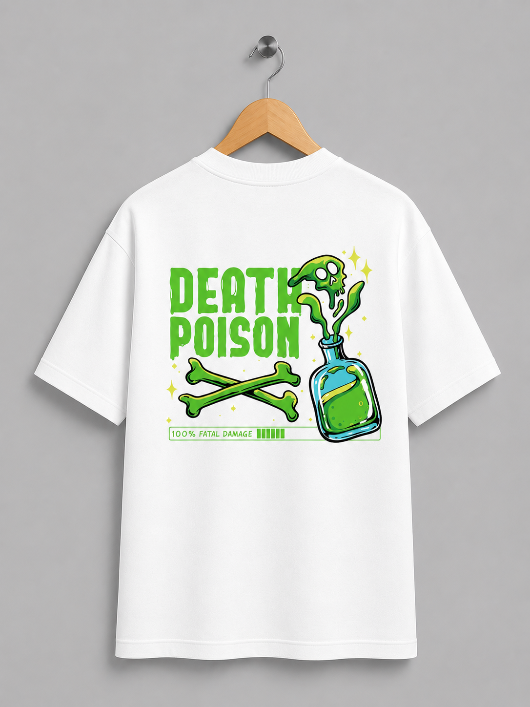 Death Poison – Neon Toxic Streetwear Graphic Tee