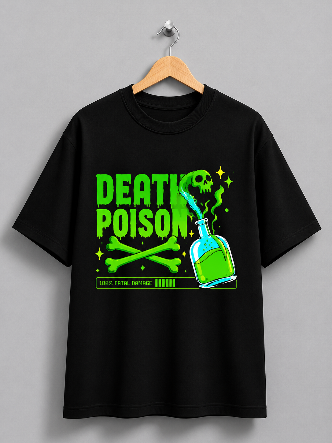 Death Poison – Neon Toxic Streetwear Graphic Tee