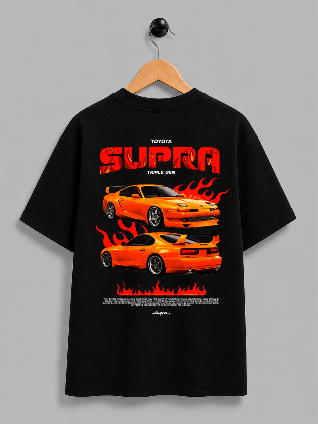 Toyota Supra MK4 Retro Oversized T-Shirt