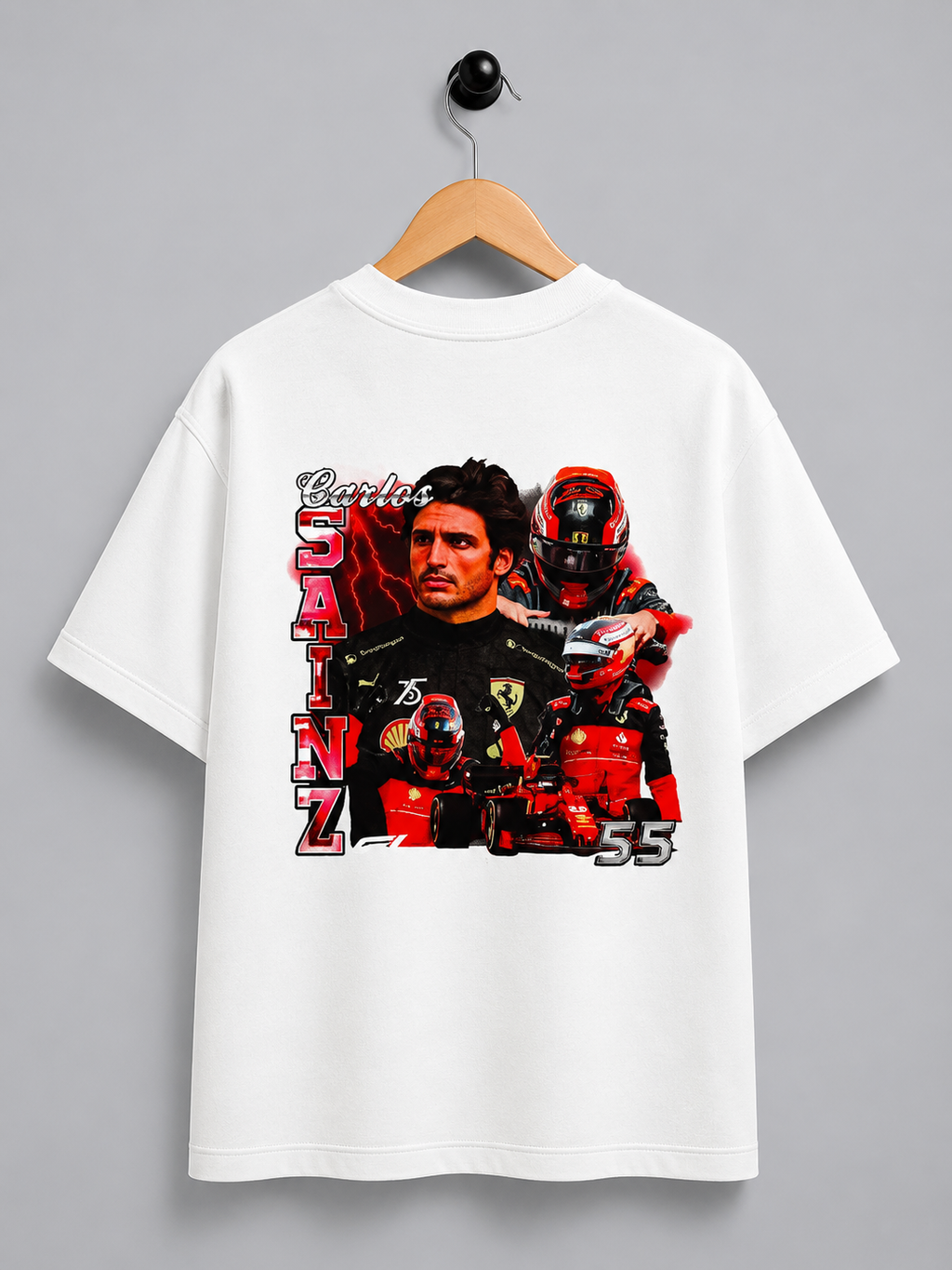 Carlos Sainz F1 Racing Oversized T-Shirt