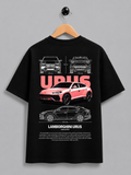 Lamborghini Urus Blueprint Oversized T-Shirt
