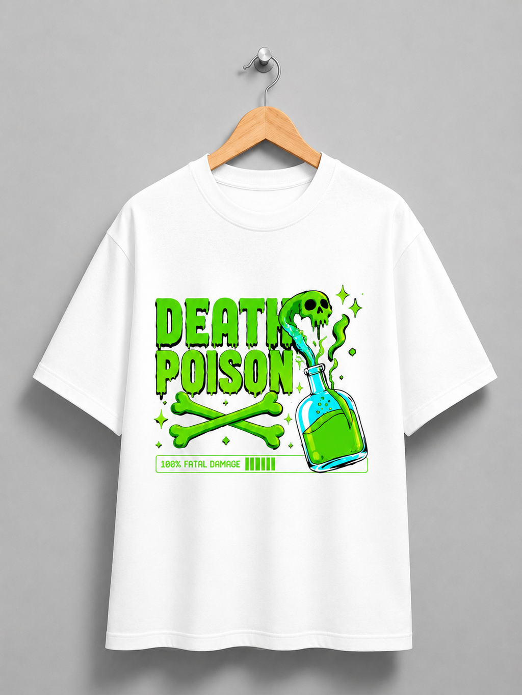 Death Poison – Neon Toxic Streetwear Graphic Tee