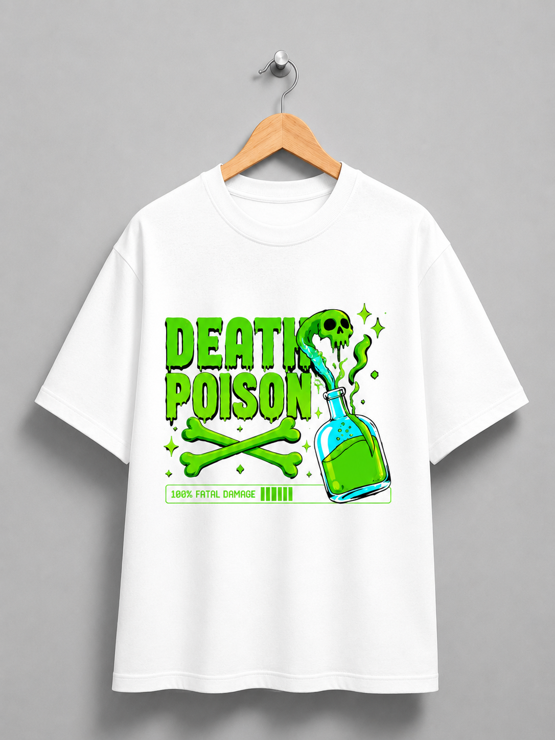 Death Poison – Neon Toxic Streetwear Graphic Tee
