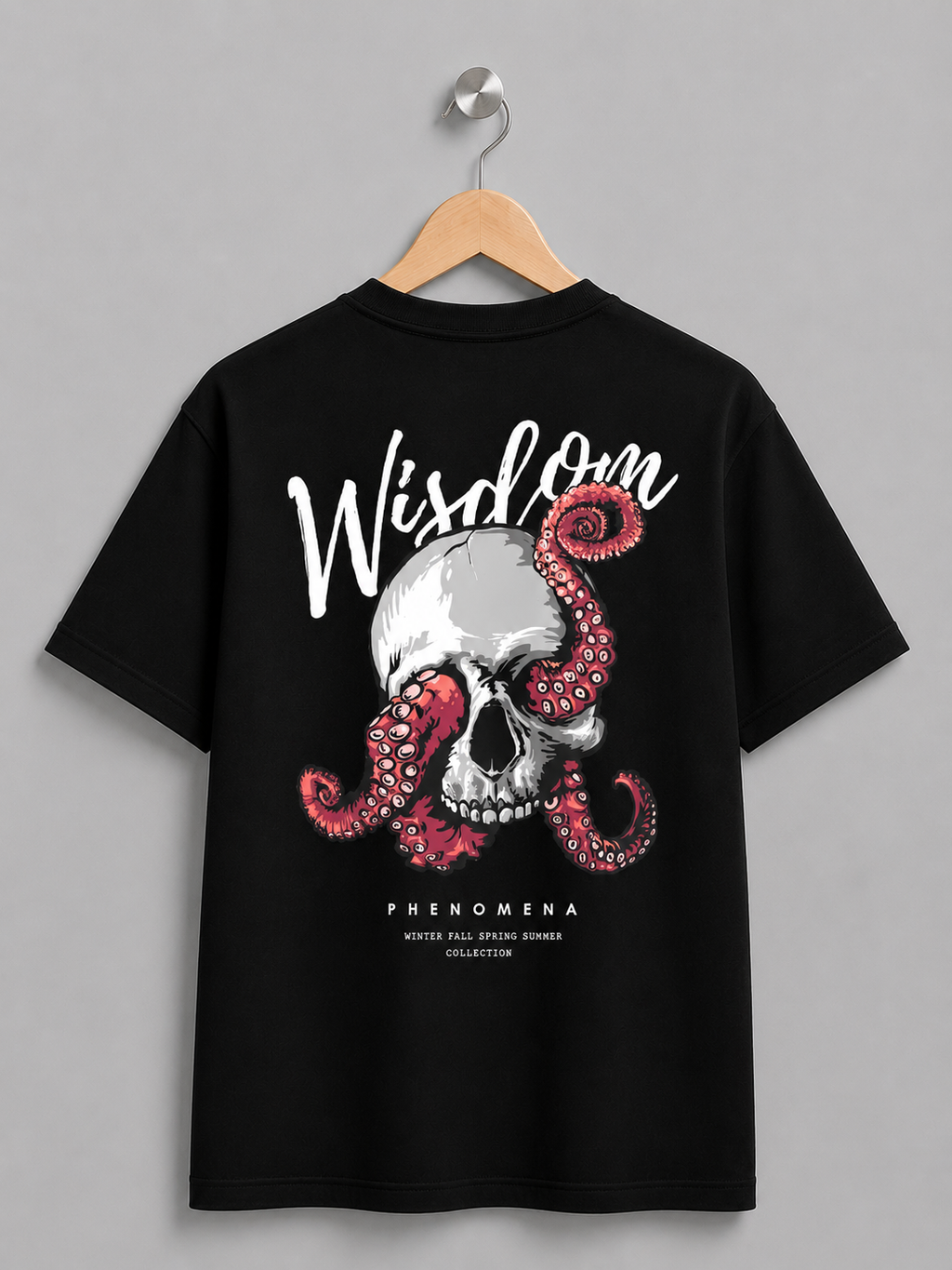 Wisdom Phenomena – Octopus Skull Artistic Tee