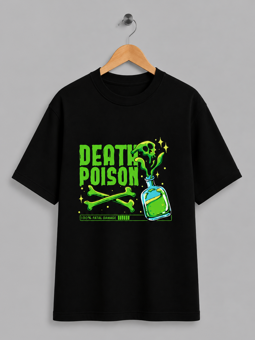 Death Poison – Neon Toxic Streetwear Graphic Tee